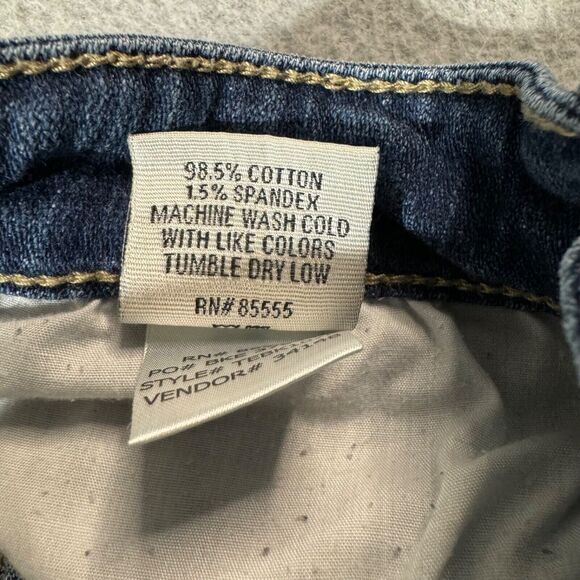 Daytrip Jeans Womens 24 R Blue Bootcut Lynx Solid Washed Mid Rise Medium Wash - Picture 9 of 12